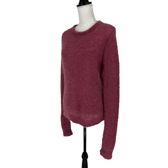 Simon Miller Tatum Mohair Blend Sweater in Ruby Pink - Picture 9 of 14